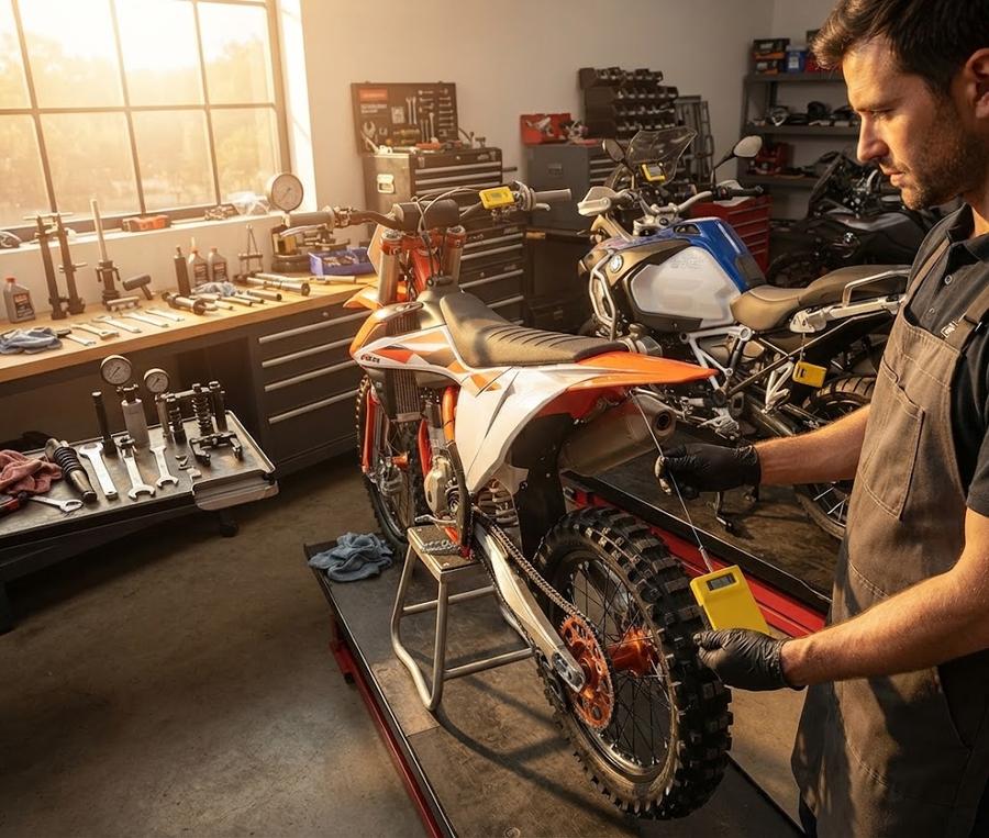 Slacker Motorcycle Pro Suspension Tuning Kit in its carry case